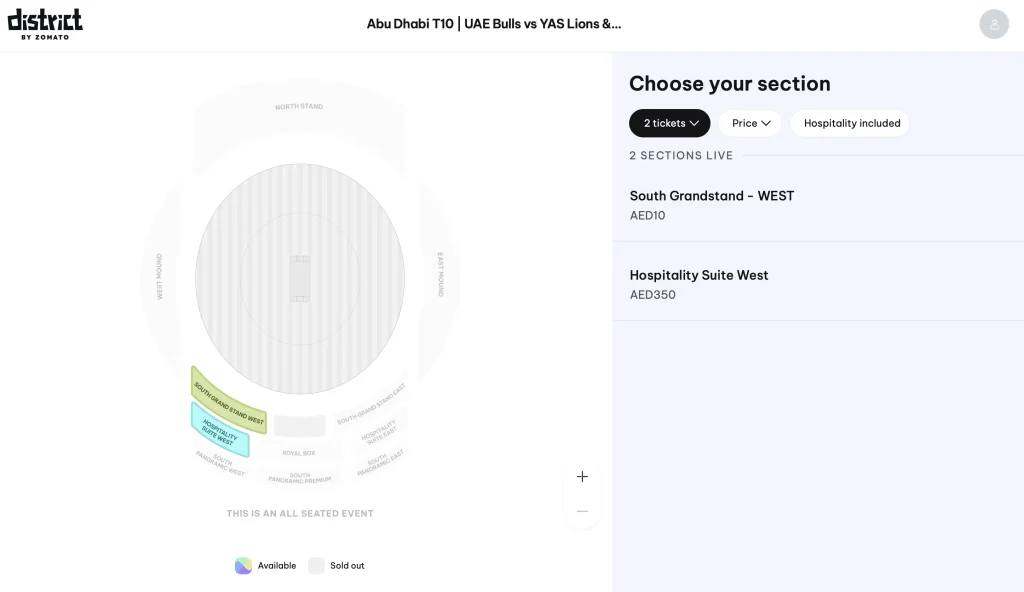 Select Ticket Category Select Ticket Category